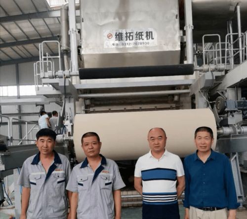 保定维拓新月型卫生纸机在顺通纸制品厂成功开机 助力卫生用品产业升级